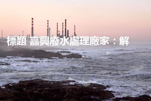 標題 嘉興廢水處理廠家：解密行業(yè)隱形冠軍？